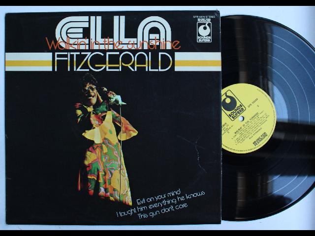 Ella Fitzgerald Walkin' In The Sunshine UK LP Jazz