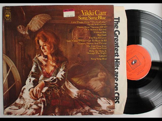 Vikki Carr Song Sung Blue UK LP 1972 Orange CBS