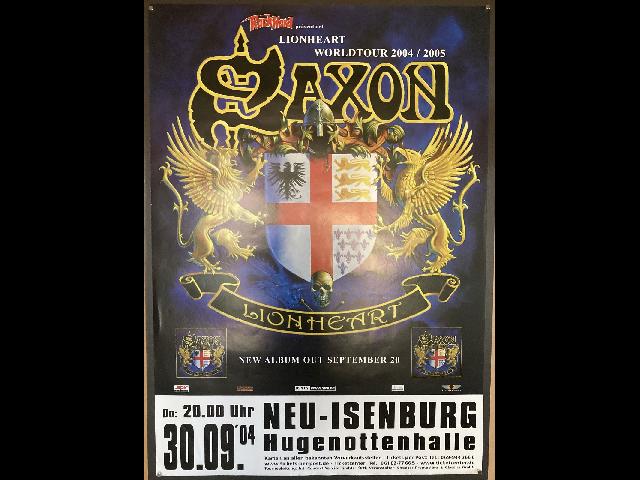 Saxon Original Concert Poster Neu-Isenburg Hugenottenhalle 30.09.04 59x84cm
