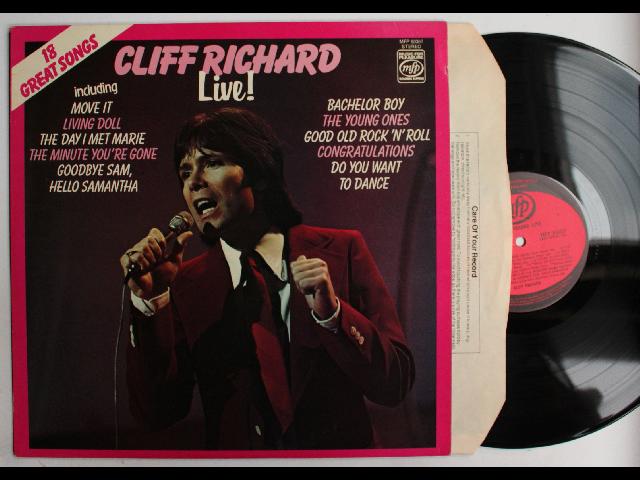 Cliff Richard Cliff Richard Live! UK LP 1976