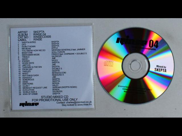 Skepta Rinse: 04 UK ADV CDR 2008 Grime Dubstep